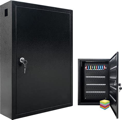 VORVIL Key Lock Box Cabinet with 100 Hooks, Wall Mount Key 